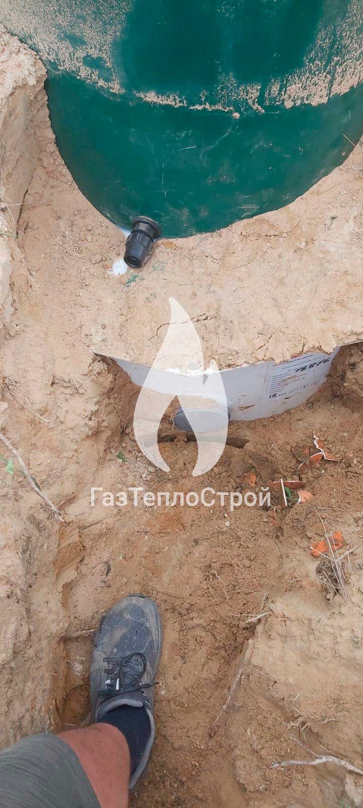 Фото установленного септика