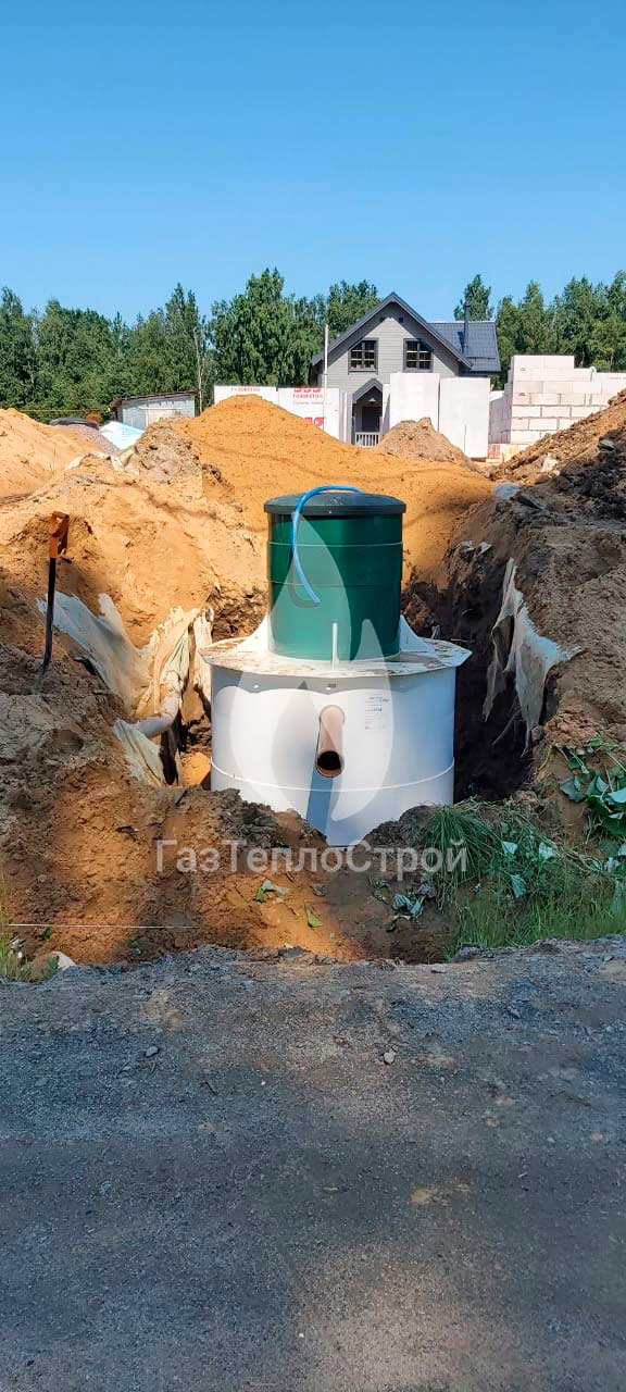 Фото септика установленного в яму